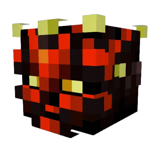 BlackAssassin09 Minecraft avatar head, 3D render