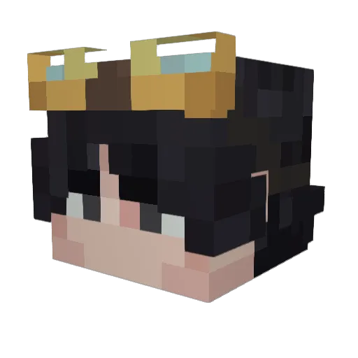 BlackAstro Minecraft avatar head, 3D render