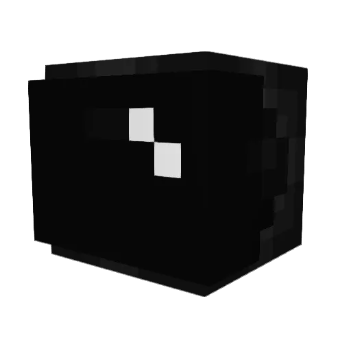 BlackAstronaut Minecraft avatar head, 3D render