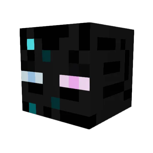BlackBatman4 Minecraft avatar head, 3D render