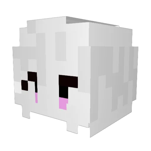 BlackBean222 Minecraft avatar head, 3D render