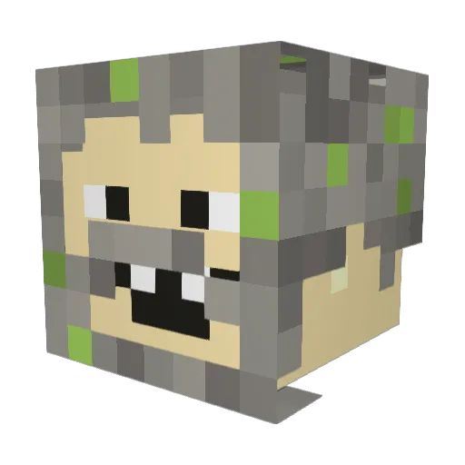 BlackBetty98 Minecraft avatar head, 3D render