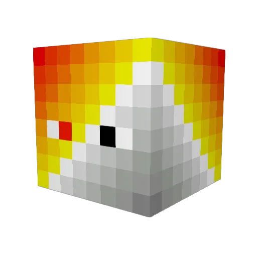 BlackBirch Minecraft avatar head, 3D render