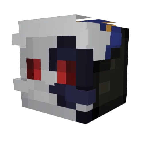 BlackBlood4776 Minecraft avatar head, 3D render