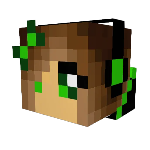 BlackBlood685 Minecraft avatar head, 3D render