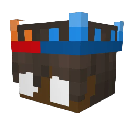 BlackBoi1337 Minecraft avatar head, 3D render