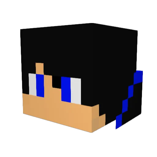 BlackBurn62 Minecraft avatar head, 3D render