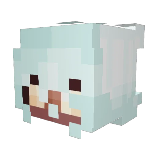 BlackCat109 Minecraft avatar head, 3D render