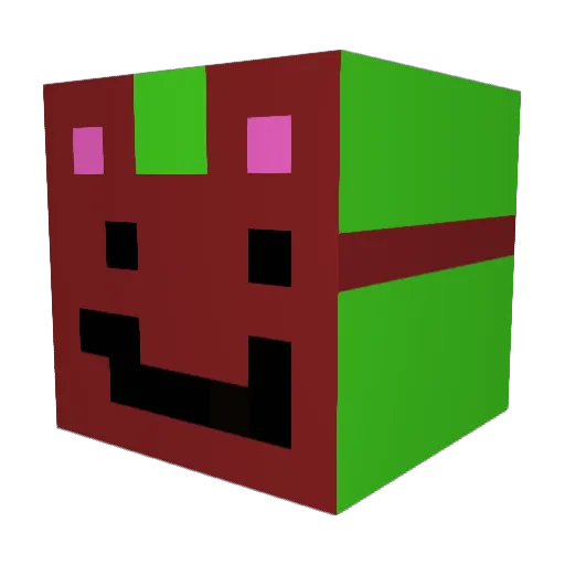 BlackCat1601 Minecraft avatar head, 3D render