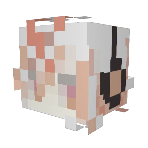 BlackCat2024 Minecraft avatar head, 3D render