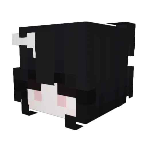 BlackChengx Minecraft avatar head, 3D render