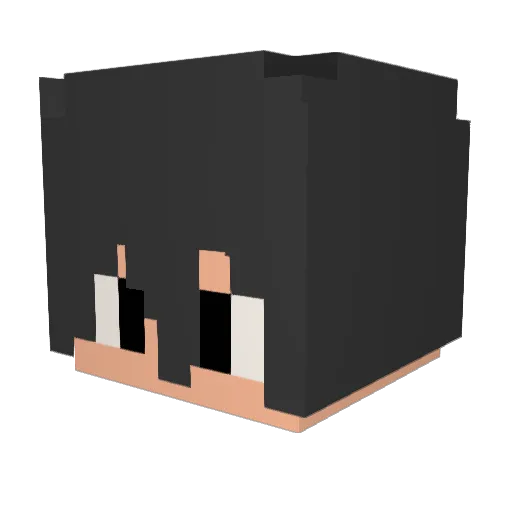 BlackCondition Minecraft avatar head, 3D render
