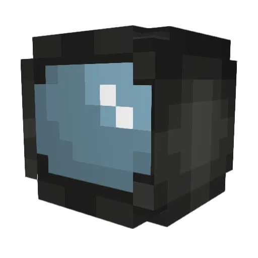 BlackCrewmate Minecraft avatar head, 3D render