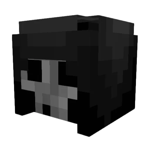 BlackDG Minecraft avatar head, 3D render