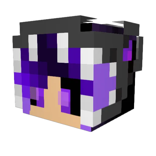 BlackDeath_29 Minecraft avatar head, 3D render