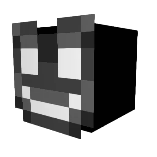 BlackDemonShark Minecraft avatar head, 3D render
