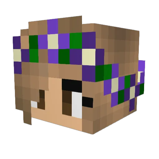 BlackDove18 Minecraft avatar head, 3D render