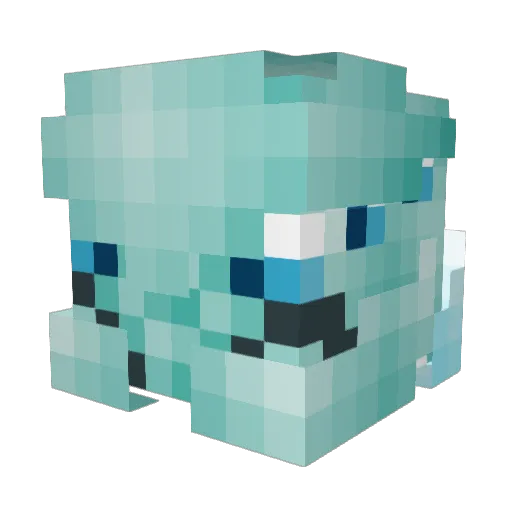 BlackDragoon420 Minecraft avatar head, 3D render