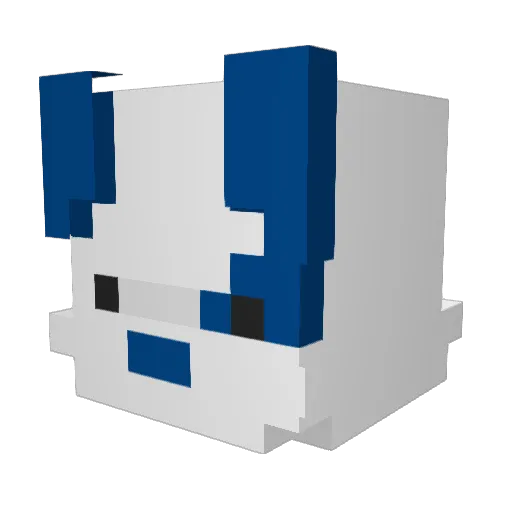 BlackDyl733 Minecraft avatar head, 3D render