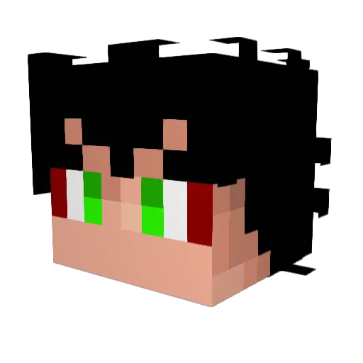 BlackDynamite45 Minecraft avatar head, 3D render