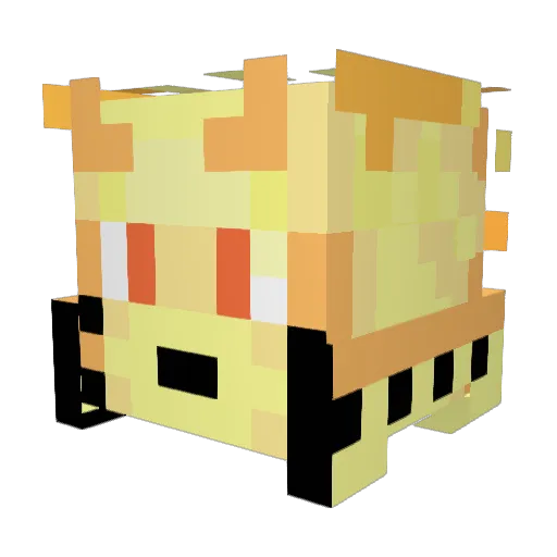 BlackDynamite52 Minecraft avatar head, 3D render