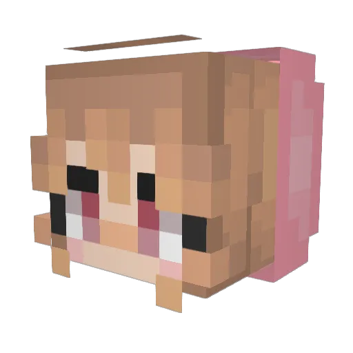BlackEagle80 Minecraft avatar head, 3D render