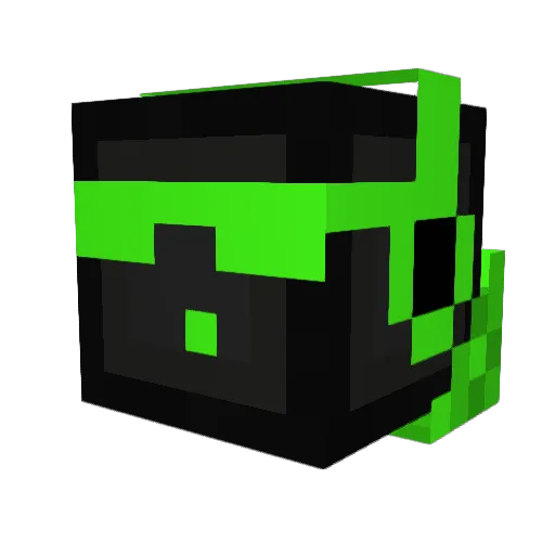 BlackFLys Minecraft avatar head, 3D render