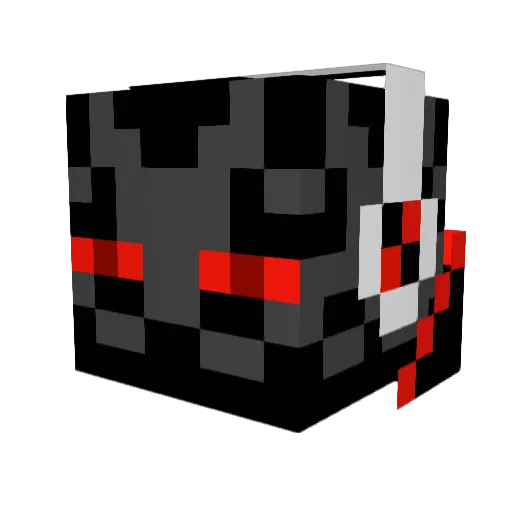 BlackFalconZ Minecraft avatar head, 3D render