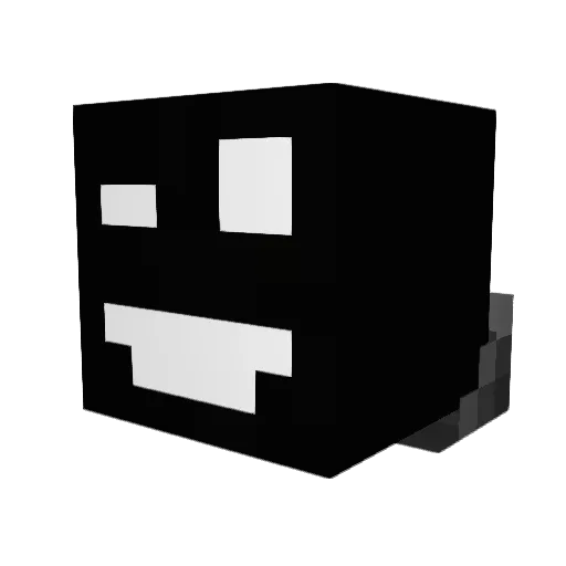 BlackFlashh Minecraft avatar head, 3D render