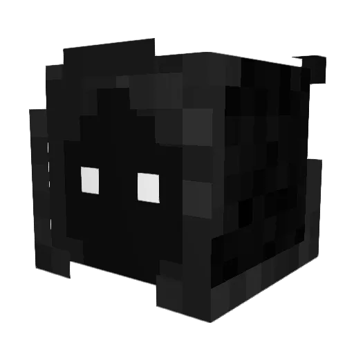 BlackFog01 Minecraft avatar head, 3D render