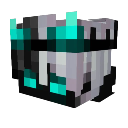 BlackFoxCz Minecraft avatar head, 3D render