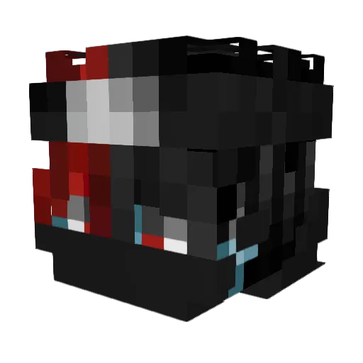 BlackFrost_ Minecraft avatar head, 3D render