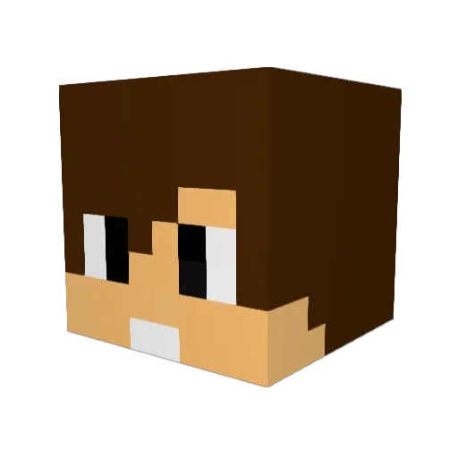 BlackGalaxy18 Minecraft avatar head, 3D render