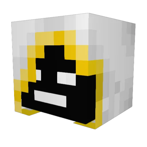 BlackGamerNL Minecraft avatar head, 3D render