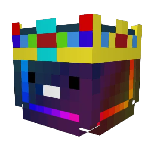 BlackGhost888 Minecraft avatar head, 3D render