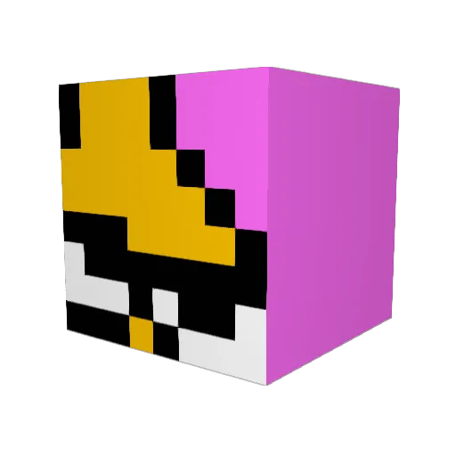 BlackGold545 Minecraft avatar head, 3D render