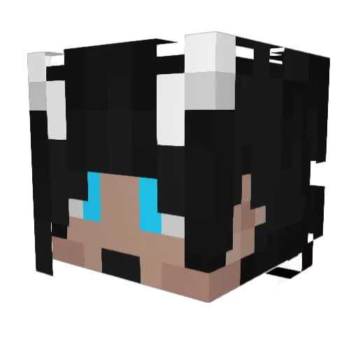 BlackGrifon Minecraft avatar head, 3D render
