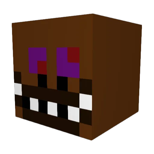 BlackHDZ8 Minecraft avatar head, 3D render