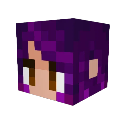 BlackHarpy Minecraft avatar head, 3D render
