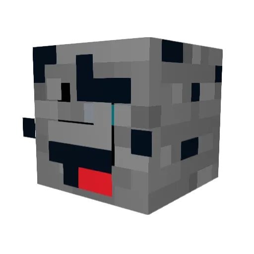 BlackHero20 Minecraft avatar head, 3D render