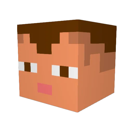 BlackHoleBomb Minecraft avatar head, 3D render