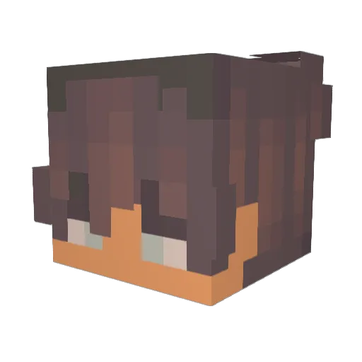 BlackHoleMania_4 Minecraft avatar head, 3D render