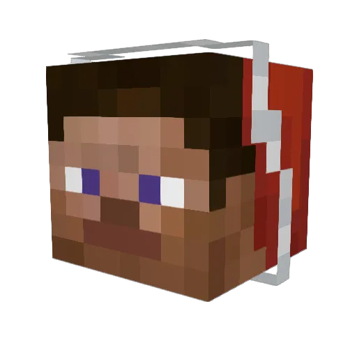 BlackHydra75 Minecraft avatar head, 3D render