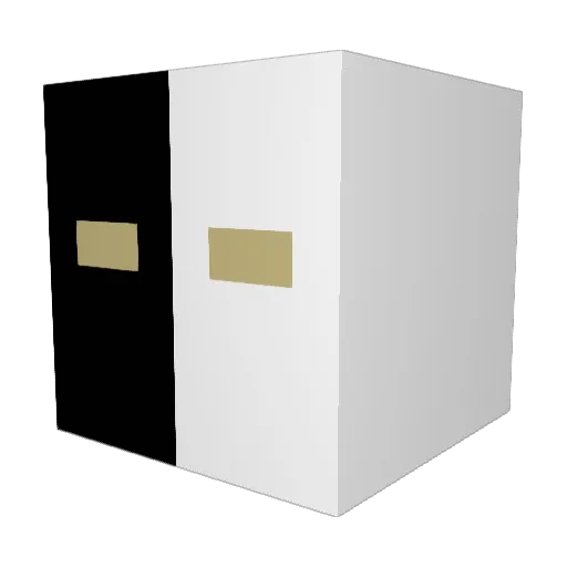 BlackIW Minecraft avatar head, 3D render