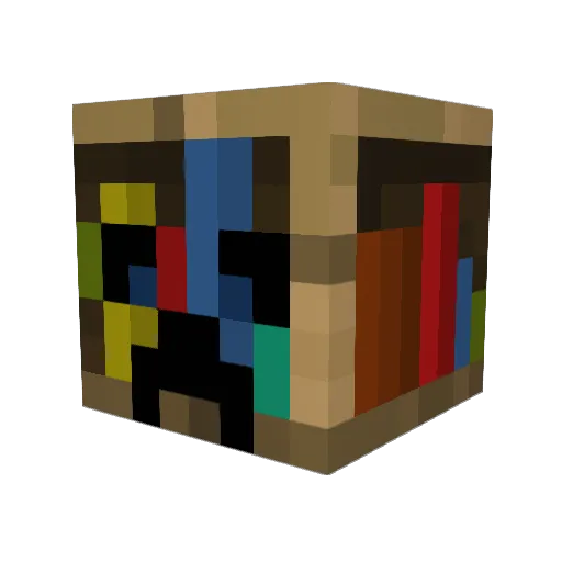 BlackIist Minecraft avatar head, 3D render