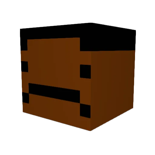 BlackJamal Minecraft avatar head, 3D render