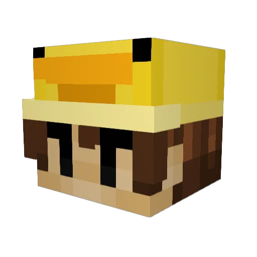 BlackJoey5 Minecraft avatar head, 3D render