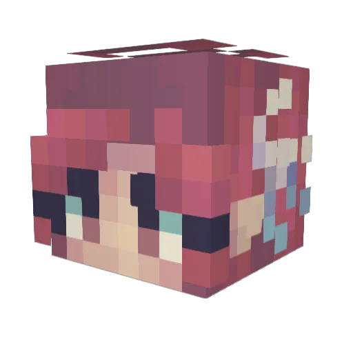 BlackKat345 Minecraft avatar head, 3D render