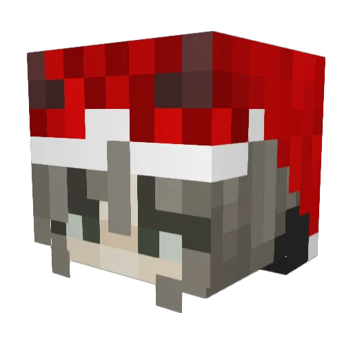 BlackKayo96 Minecraft avatar head, 3D render