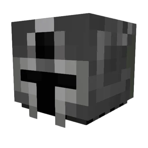 BlackKnight1259 Minecraft avatar head, 3D render